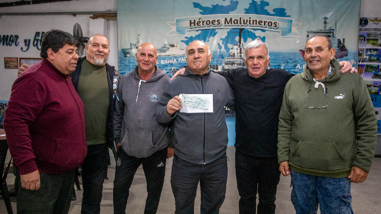 Balor visitó la sede de la Agrupación Excombatientes Héroes de Malvinas