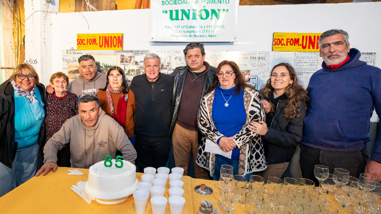 Carlos Balor acompañó a la Sociedad de Fomento Unión en su 85° aniversario