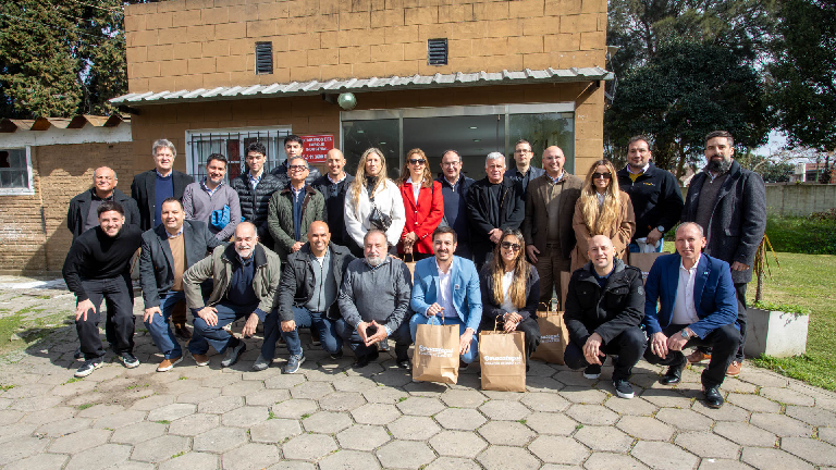 Carlos Balor se reunió con industriales sanjuaninos y berazateguenses en el Parque Industrial Plátanos