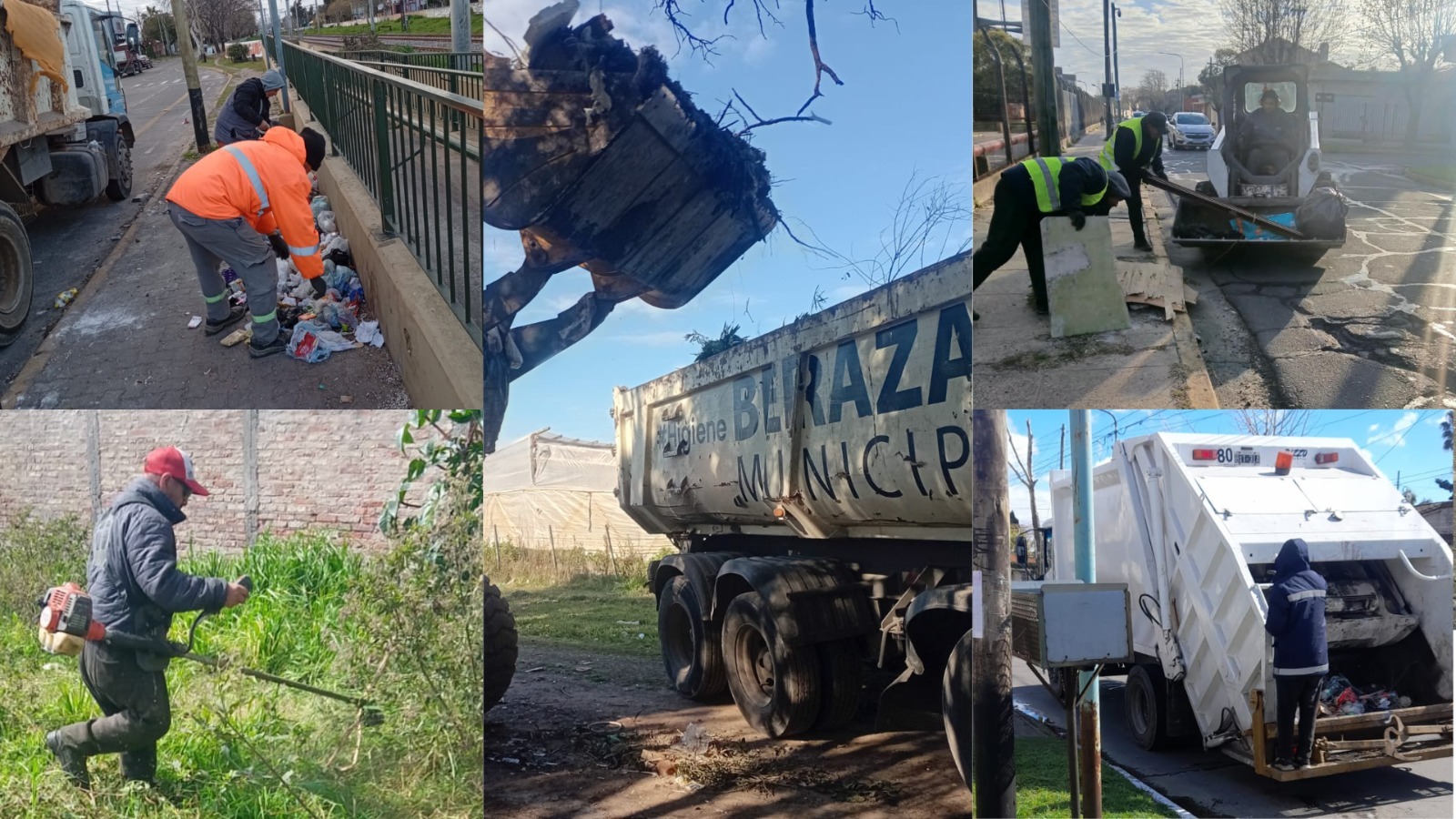 La Municipalidad sigue con los operativos diarios de limpieza en los barrios