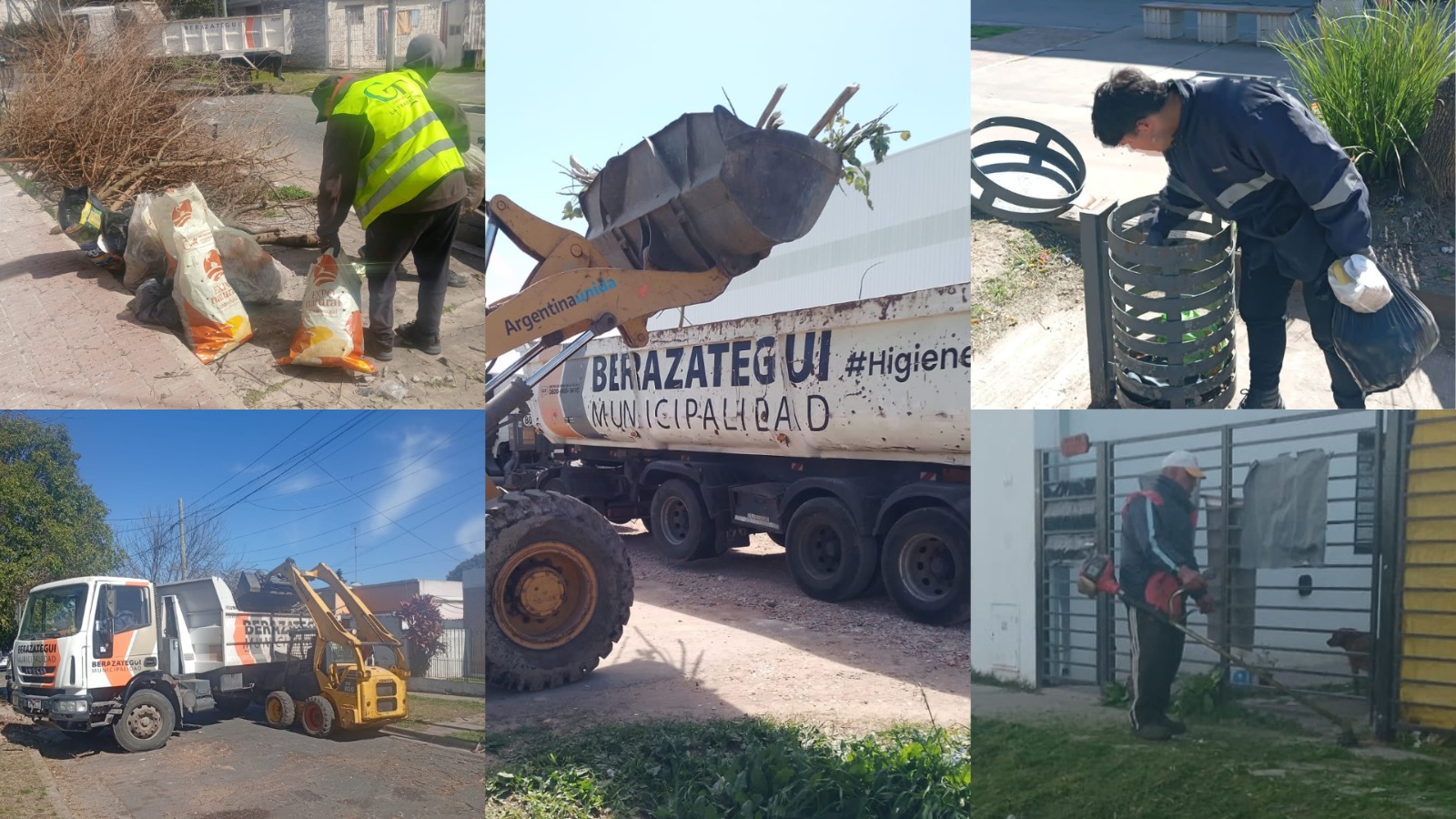 Nuevos operativos de limpieza integral en Berazategui
